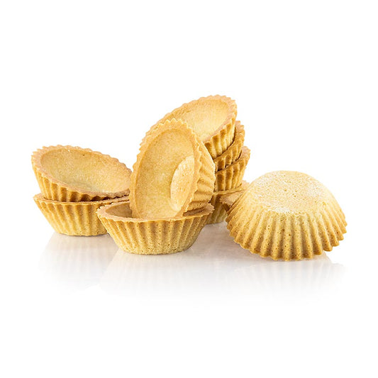 Dessert-Tartelettes aus Mürbeteig zum Befüllen mit verschiedenen Cremes, Sahne und Eis