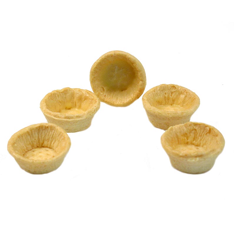 Snack-Tartelettes, rund, hell, salzig, 970 g, 160 St, ideal für herzhafte Füllungen geeignet