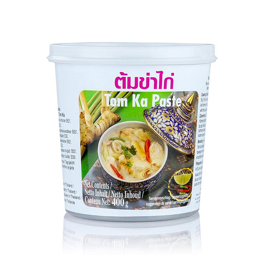 Tom Ka Paste, Würzpaste, 400 g - Asiatische Würzpaste für cremige Tom Ka Suppe und Schmorgerichte, ohne Konservierungs- oder Farbstoffe
