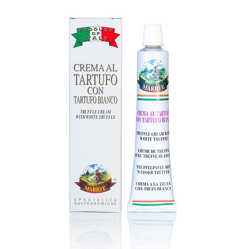 Trüffel-Püree mit weißem Trüffel und Anchovis, ideal zum Verfeinern von Fonds, Nudel- und Reisgerichten sowie Fleisch und Fisch