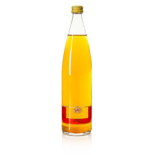 Verjus aus dem Perigord, 750 ml is a natural, unfermented grape juice that adds a tangy and acidic flavor to dishes, perfect for enhancing the taste of your culinary creations