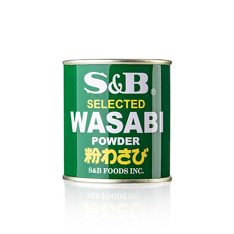 Bildbeschreibung: Verpackung von Wasabi - Grünes Meerrettich-Pulver, mit echtem Wasabi, 30 g
