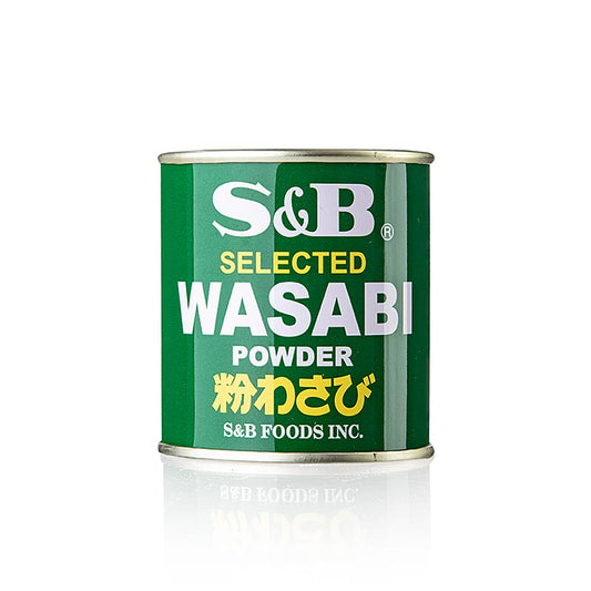 Bildbeschreibung: Verpackung von Wasabi - Grünes Meerrettich-Pulver, mit echtem Wasabi, 30 g