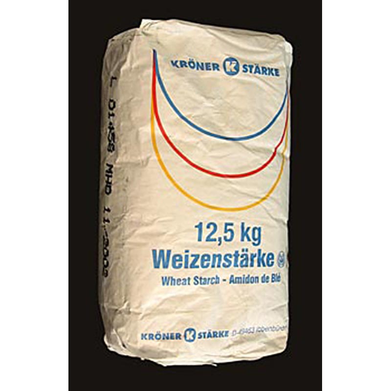 Weizenstärke - Weizenpuder, 12,5 kg Produktverpackung für hochwertiges Weizenpulver in einer 12,5 kg Verpackung