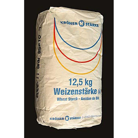 Weizenstärke - Weizenpuder, 12,5 kg Produktverpackung für hochwertiges Weizenpulver in einer 12,5 kg Verpackung
