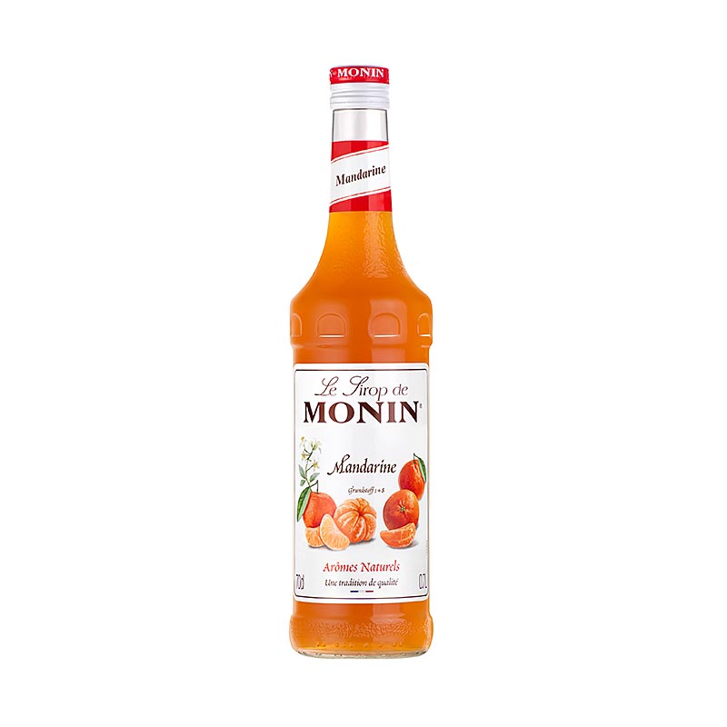 Monin Mandarinen Sirup, 700 ml - Vielseitiger Sirup für Cocktails, Desserts, Kaffee und mehr - Geschmacksrichtung Mandarine