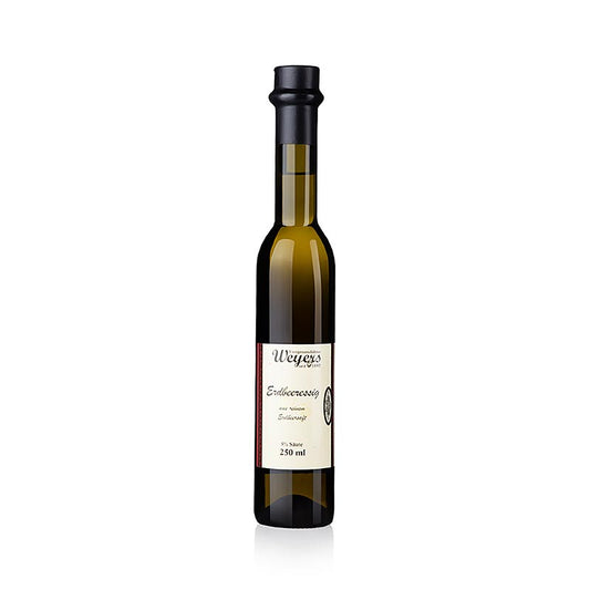 Erdbeer-Essig, aus Erdbeersaft, 5%, 250ml, Carl Weyers, 250 ml - Hochwertiger Erdbeeressig für Fruchtsalate und Geflügelsalate von Essigmanufaktur Carl Weyers
