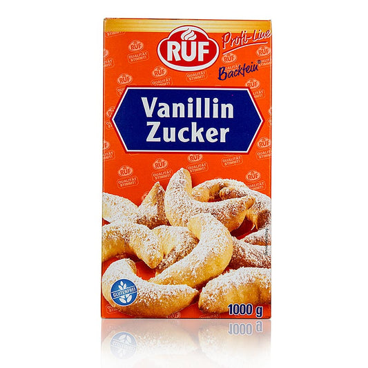 Ein Kilogramm Vanillin-Zucker, perfekt zum Aromatisieren von Gebäck, Schlagrahm und Desserts, koch- und backfest