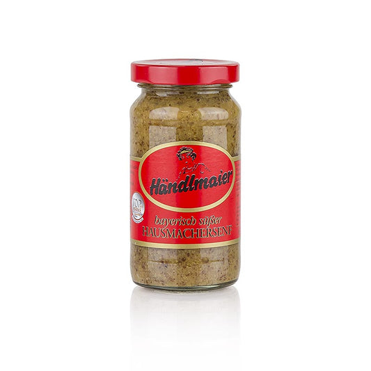 Händlmaier - Süßer Hausmachersenf, 200 ml - Der beliebteste süße Senf Deutschlands, perfekt zu Wurst- und Fleischwaren, besonders zur bayrischen Weißwurst