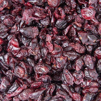 Cranberries/baies de mousse, séchées, non sulfurées, sucrées, claires, USA, 1 kg