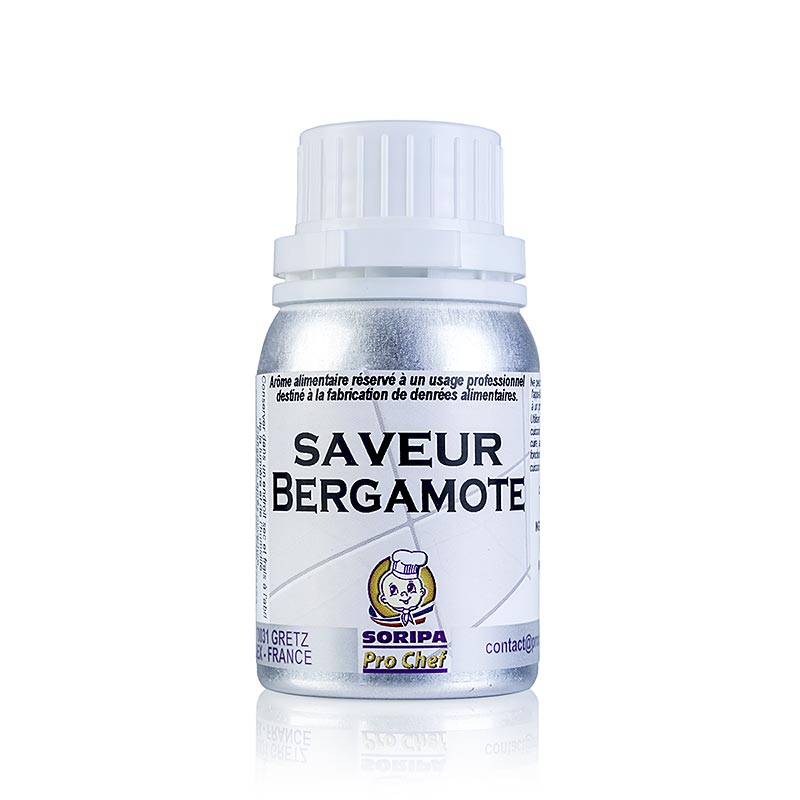 SORIPA Bergamotte-Aroma - Bergamote, 125 ml: Hochwertiges Aroma aus Bergamotte-Früchten, ideal zum Aromatisieren von Teesorten, Feingebäck und Pralinen