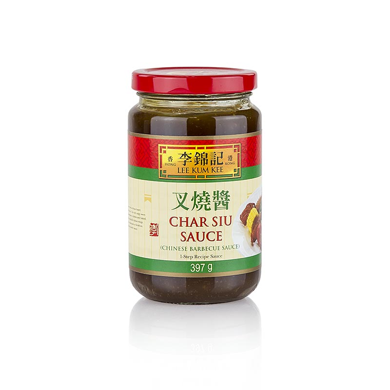 Char Siu - Chinesische BBQ Sauce, 397 g: Fertig zubereitete Barbecue-Sauce mit Sojabohnen und Honig zum Marinieren von Fleisch, Geflügel und Fisch, auch zum Aufpinseln oder Erwärmen beim Grillen geeignet
