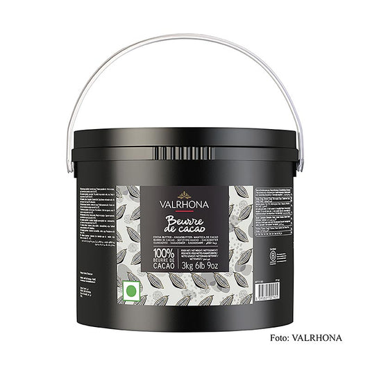 Valrhona Kakaobutter 3kg-Packung, unverzichtbar für Schokolade und Bonbons-Herstellung