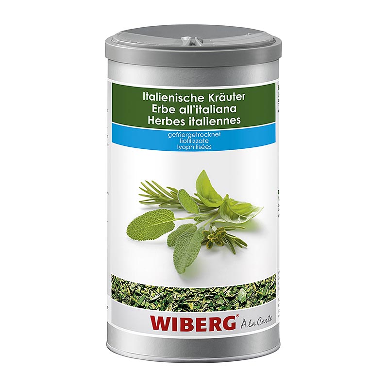 Gefriergetrocknete italienische Kräuter von Wiberg, ideal für Aufstriche, Salate, Suppen, Saucen, Fleisch, Geflügel, Fisch, Krustentiere, Nudel- und Reisgerichte sowie verschiedene Gemüsesorten