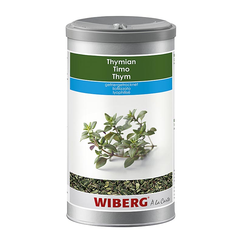 Wiberg Thymian, gefriergetrocknet, 75 g - Stark-würziges, leicht scharfes und zart-bitteres Kraut für Salate, Suppen, Saucen, Fleisch, Geflügel, Wild, Eiergerichte, Pilze, Gemüse und Hülsenfrüchte