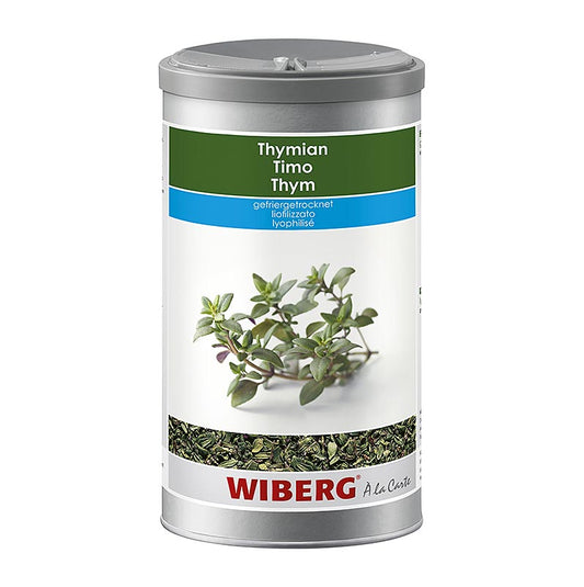 Wiberg Thymian, gefriergetrocknet, 75 g - Stark-würziges, leicht scharfes und zart-bitteres Kraut für Salate, Suppen, Saucen, Fleisch, Geflügel, Wild, Eiergerichte, Pilze, Gemüse und Hülsenfrüchte