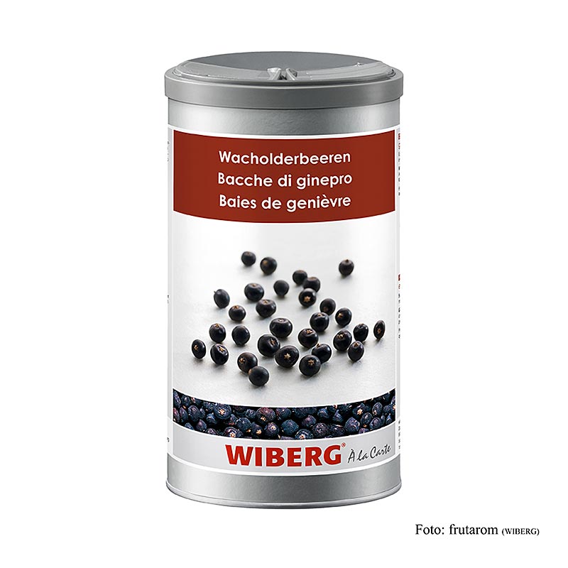 Wiberg Wacholderbeeren, ganz, 400 g - Schwach-bitter, harzig und würzig-aromatisch im Geschmack, ideal für Suppen, Saucen, Fleisch, Marinaden, Geflügel, Fonds, Wild, Wildgeflügel, Innereien und Gemüsen