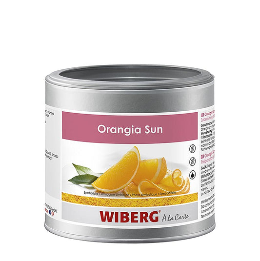 Zubereitung mit Wiberg Orangia Sun, natürlichem Orangenaroma, 300 g, kräftig-würziger Geschmack, ideal zur Verfeinerung von Mehlspeisen, Cremes, Eis und Wildgerichten