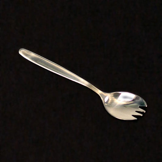 Eternum - Il "Göffel" - Forchetta e cucchiaio in un unico utensile, acciaio inossidabile 18/0, lunghezza 11,7 cm, 12 pezzi