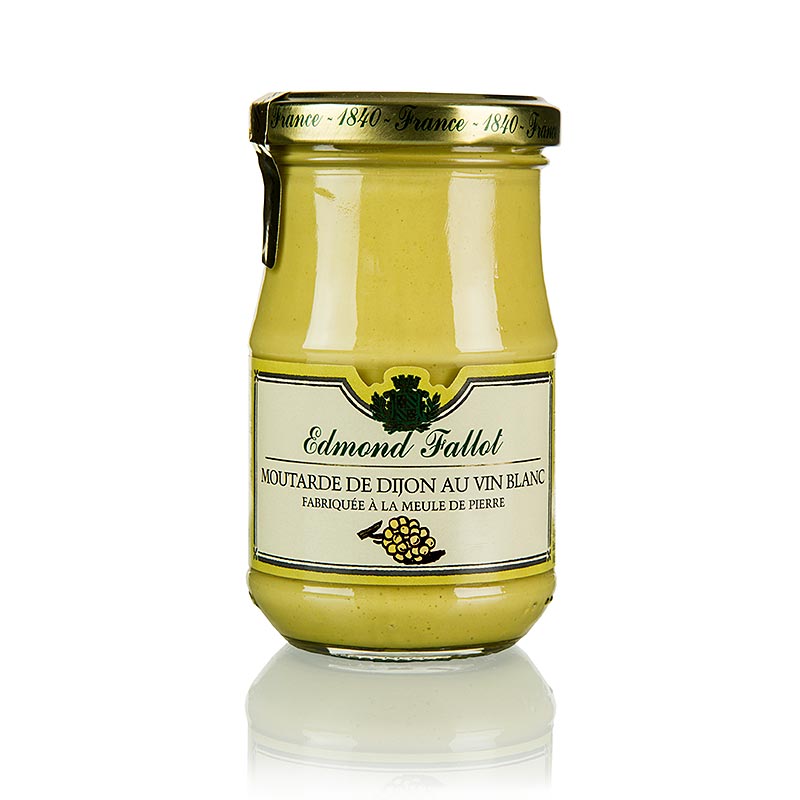 Fallot - Moutarde de Dijon, fine, au vin blanc, moyennement forte, 190 ml