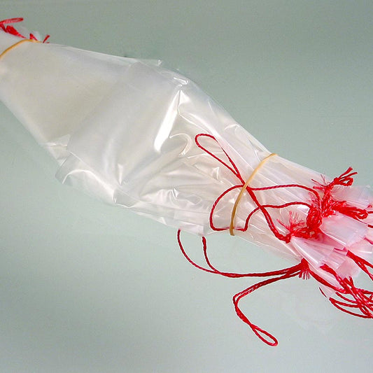 Involucro in plastica, ø circa 5,7 cm, lunghezza circa 40 cm, 25 pezzi.