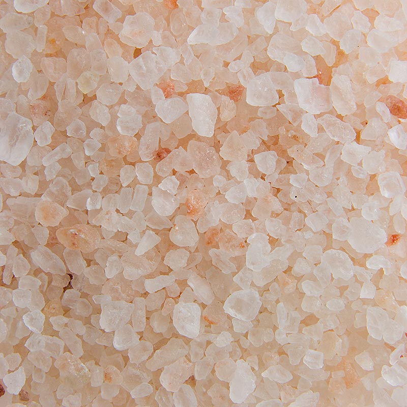 Pakistanisches Kristallsalz, Granulat 1 kg für die Salzmühle, handabgebautes und sonnengetrocknetes Natursalz aus den ältesten Salzvorkommen Pakistans, reich an Elementen für einzigartigen Geschmack