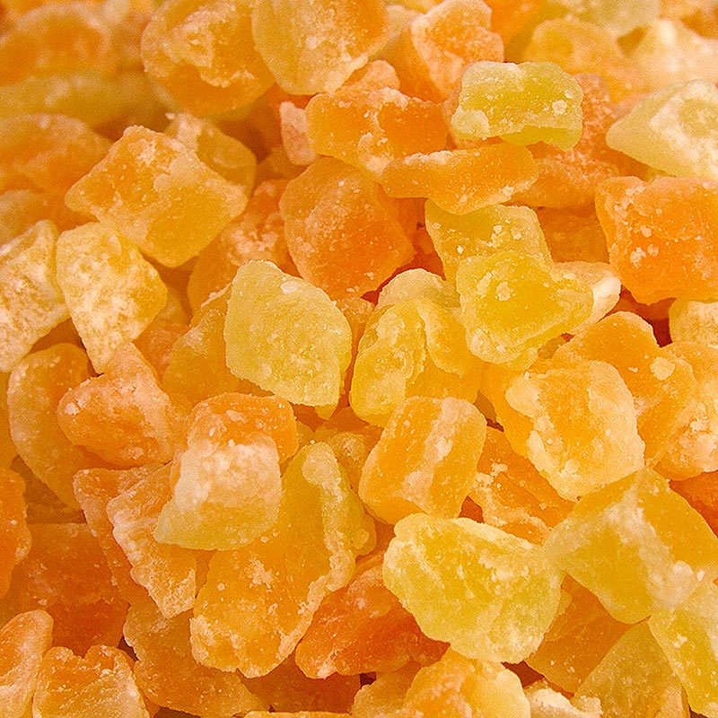 Melone cantalupo, tagliato a cubetti, non solforato, zuccherato, 1 kg
