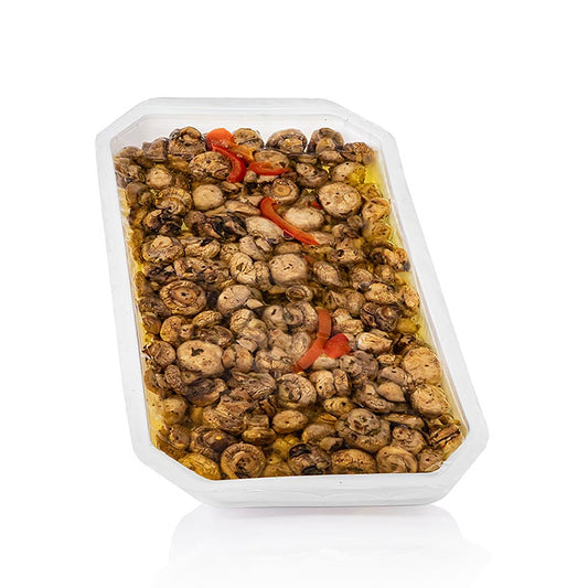 Eingelegte Champignons, gegrillt, in Sonnenblumenöl, 1 kg