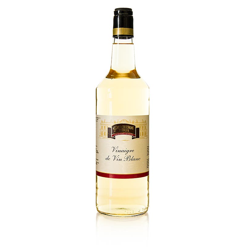 Weißwein-Essig, 6% Säure, Percheron, 1 l - Universell einsetzbarer Essig für Saucen, Vinaigrette, Salate und helles Fleisch und Fisch