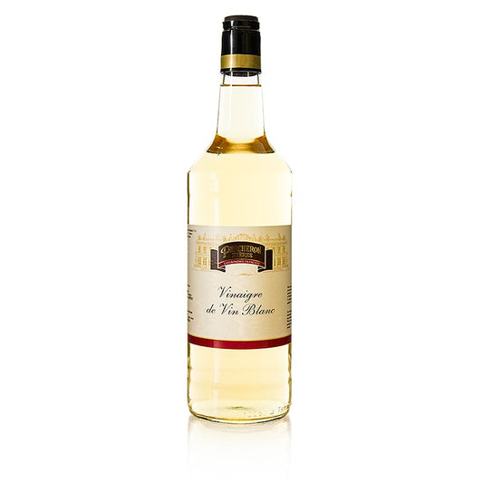 Weißwein-Essig, 6% Säure, Percheron, 1 l - Universell einsetzbarer Essig für Saucen, Vinaigrette, Salate und helles Fleisch und Fisch