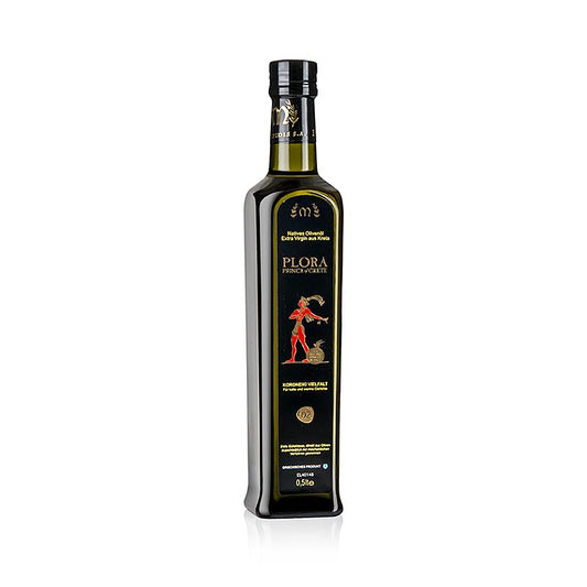 Natives Olivenöl Extra Prince of Crete aus Kreta, 500 ml - traditionell hergestellt aus sorgfältig geernteten Koroneiki Oliven der Familie Melabianakis im Süden Kretas, mild-würzig und vielseitig einsetzbar für Dressings, Marinaden und Antipasti