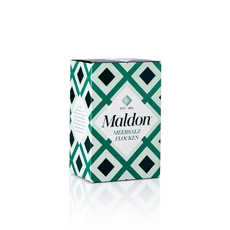Maldon Sea Salt Flakes, Meersalz aus England, 250 g - feine, pyramidenförmige Salzkristalle zum Würzen, gewonnen von der Maldon Sea Salt Company seit 1882