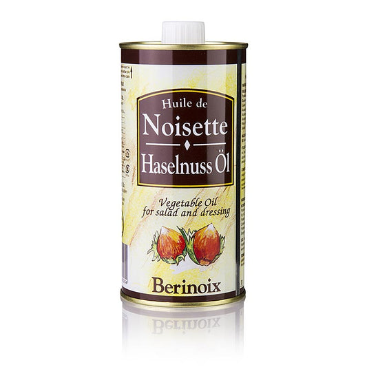 Haselnussöl 20/80 von Guenard, 500 ml - Intensiv nussiger Geschmack, ideal für Salate, Rohkost, Backen und Braten