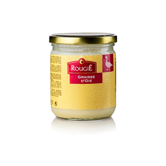 Gänseschmalz von Rougié, 320 g, ideal zum Anbraten von Gänse- oder Entenleber und Fleisch, verleiht feinen Gänsegeschmack, Basis für Rilettes