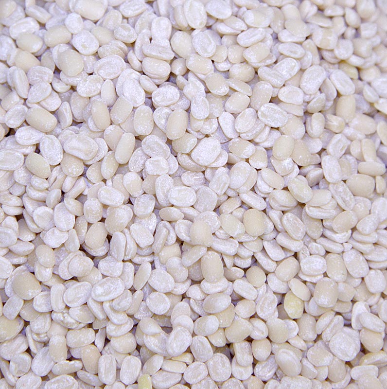 Urid-Dal/ Uridbohnen, geschält und halbiert, 1 kg - Weiße Linsenbohnen für indische Gerichte und Beilagen wie Dosa, Papadums und Idlis