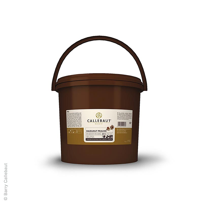 Praliné Masse Haselnuss 50%, gesüßt, Callebaut, 5 kg - hochwertige und süße Haselnusspraliné-Masse von Callebaut in einer 5 kg Packung (German)