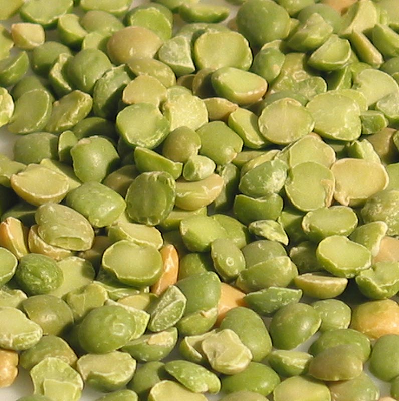 Getrocknete, hochwertige halbierte grüne Erbsen, 1 kg, ideal für die Zubereitung von herzhaften Gerichten