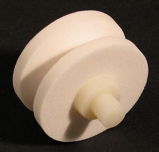 Ersatzsteinrolle aus weißer grober Keramik für den Mino Sharp Universal Messerschleifer No 440