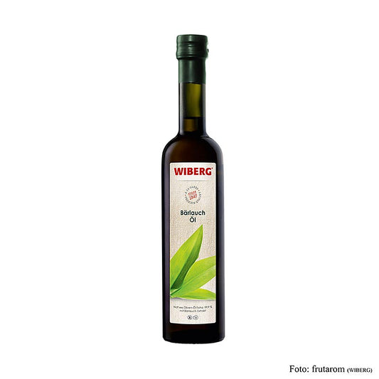 Kaltgepresstes Wiberg Bärlauchöl, kaltgepresst, Natives Olivenöl Extra mit Bärlauchextrakt, 500 ml - ideal für Salatsaucen, Dressings, Marinaden und zum Abschmecken verschiedener Gerichte