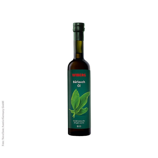 Olio all'aglio orsino Wiberg, spremuto a freddo, Olio d'oliva con estratto di aglio orsino, 500 ml