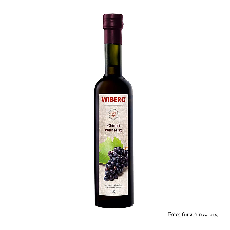 Wiberg Chianti-Weinessig, 7% Säure, 500 ml - kräftiger Rotwein-Weinessig, ideal für Sauerbraten und Wildgerichte