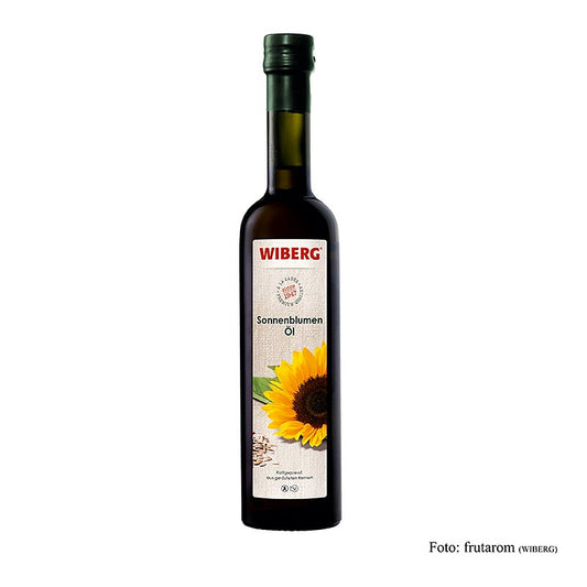 Kaltgepresstes Sonnenblumenkernöl, 500 ml, nussig-fruchtiger Geschmack, ideal für Rohkost und Salate, edles Flaschendesign
