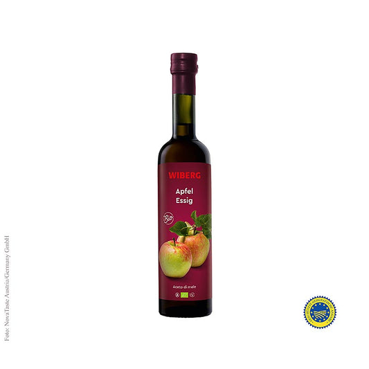 Aceto di mele Wiberg classico, invecchiato 3 anni, acidità 5%, 500 ml