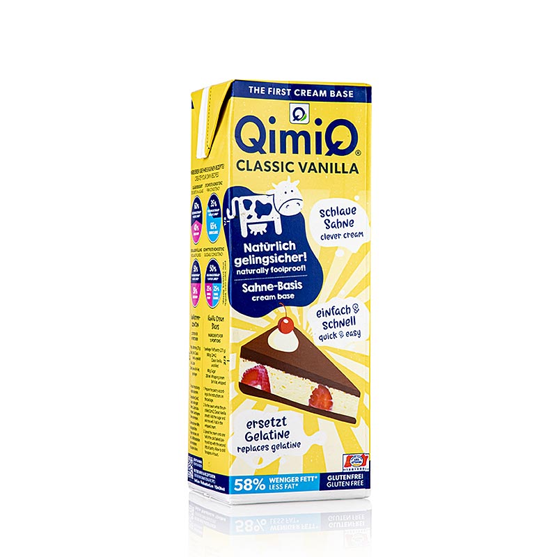 Cremige QimiQ Classic Vanille mit 15% Fett für süße Desserts, Kuchen und Eiscreme in der 1kg-Packung
