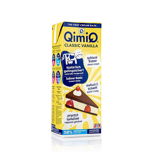 Cremige QimiQ Classic Vanille mit 15% Fett für süße Desserts, Kuchen und Eiscreme in der 1kg-Packung