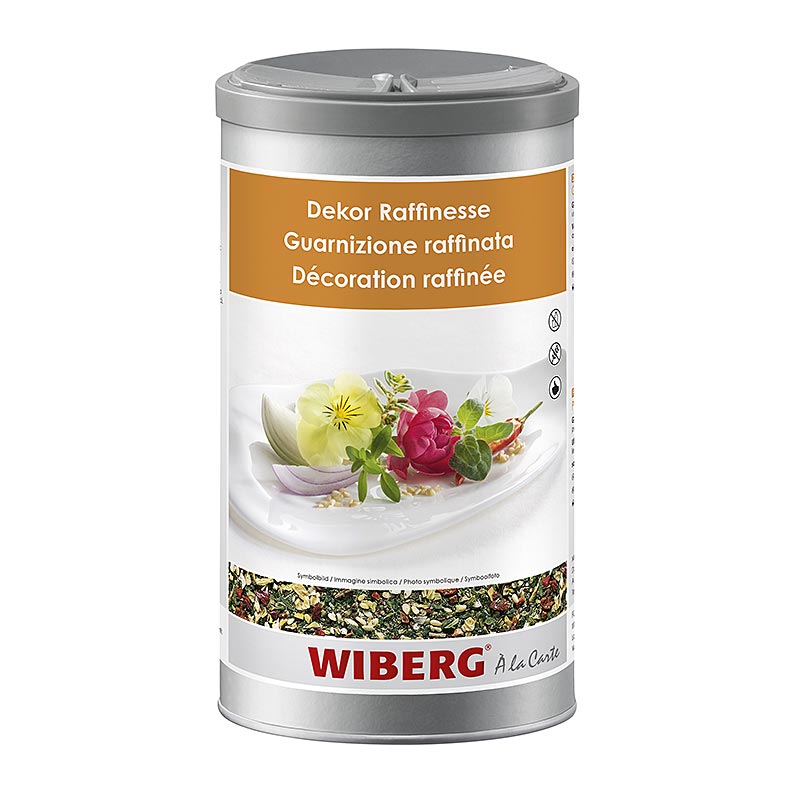 Wiberg Dekor-Raffinesse, Gewürzzubereitung mit geschrotenem Sesam, ideal für Salate, Suppen, Geflügel, Fleisch, Nudel- und Reisgerichte, Gemüse und Beilagen Traditionsreiches Familienunternehmen mit mehr Geschmack, Sorgfalt und Genuss
