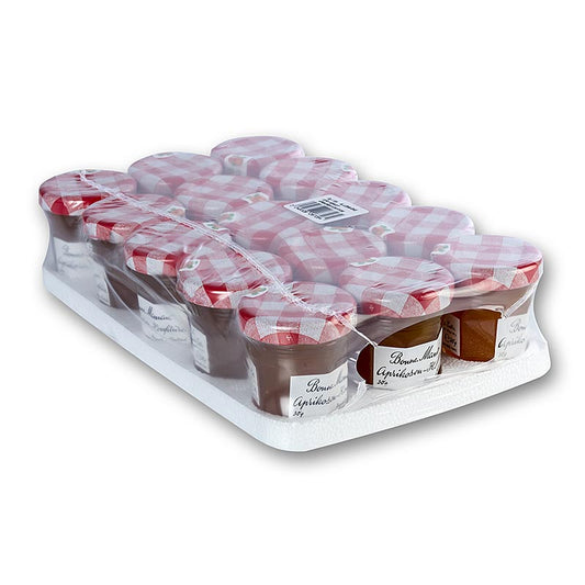 Praktische Portions-Konfitüre Aprikose in kleinen Gläsern, 450 g, 15 x 30g