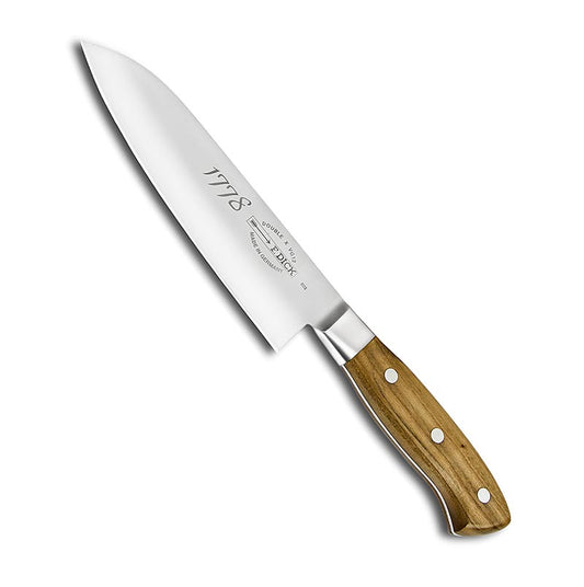 Japanisches Santoku-Messer der Serie 1778, Nr2, 17cm, von DICK, mit Griff aus Pflaumenholz