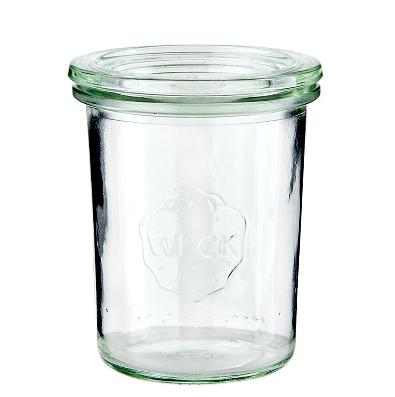 Ein hochwertiges Mini-Sturzglas von Weck, ideal zum Einkochen von Früchten und Gemüsen