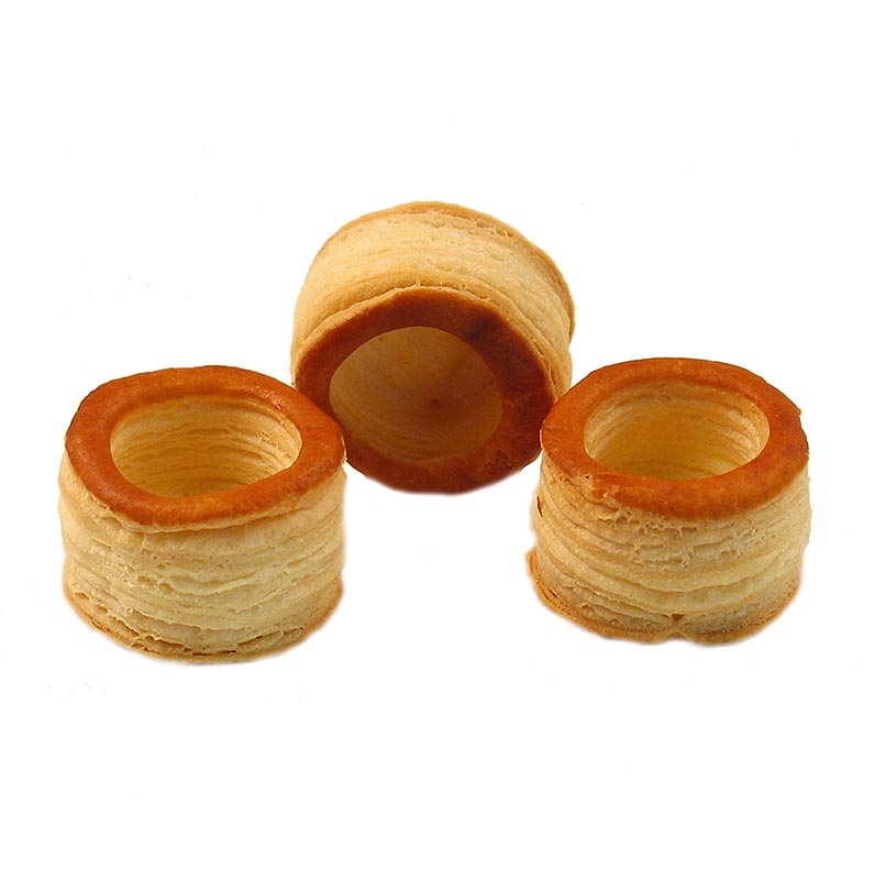 Veganer Mini-Blätterteig-Königin-Pasteten, bereits gebrauchsfertig, ideal für Vorspeisen, Nachspeisen oder Snacks, 192 Stück in einer Packung von 1,15 kg, von HUG, mit einem Durchmesser von 3,5 cm